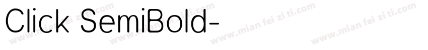 Click SemiBold字体转换